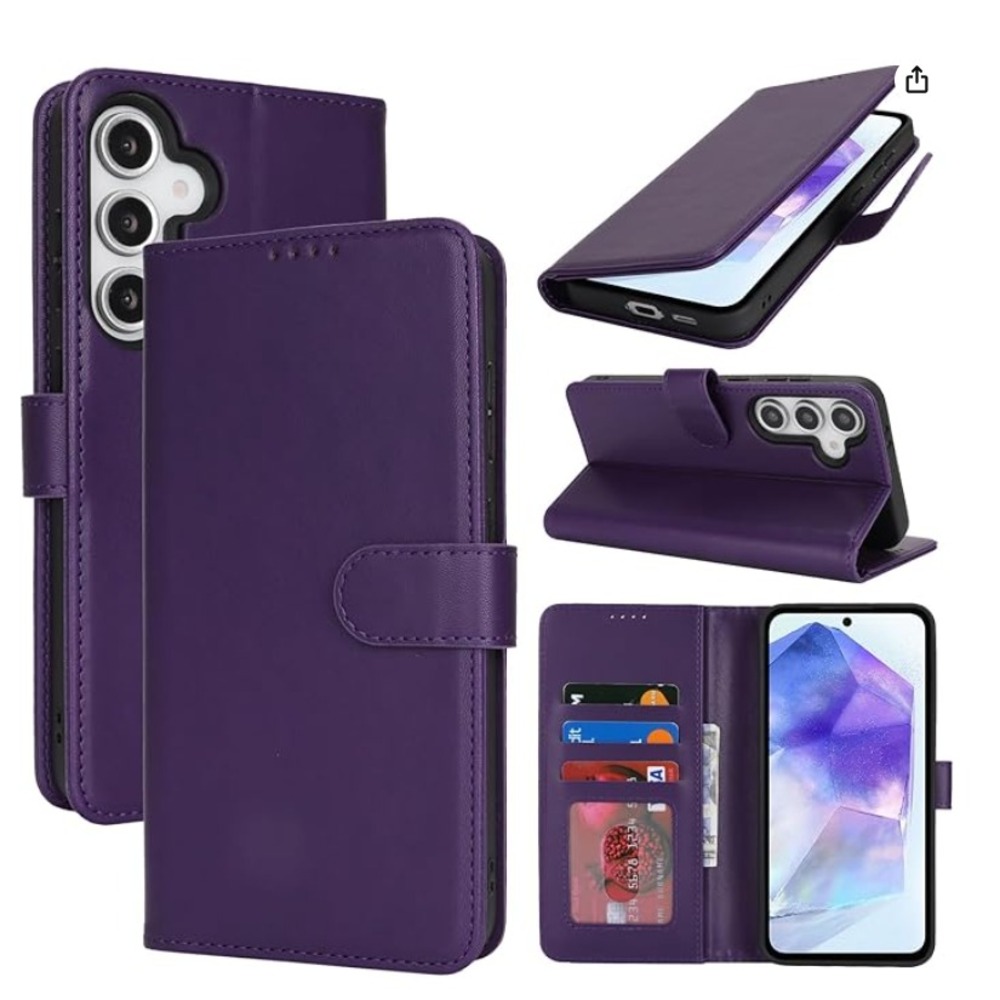 Lot of 18 Eastcoo Flip Wallet Case Samsung Galaxy A55 Purple Faux Leather Cover